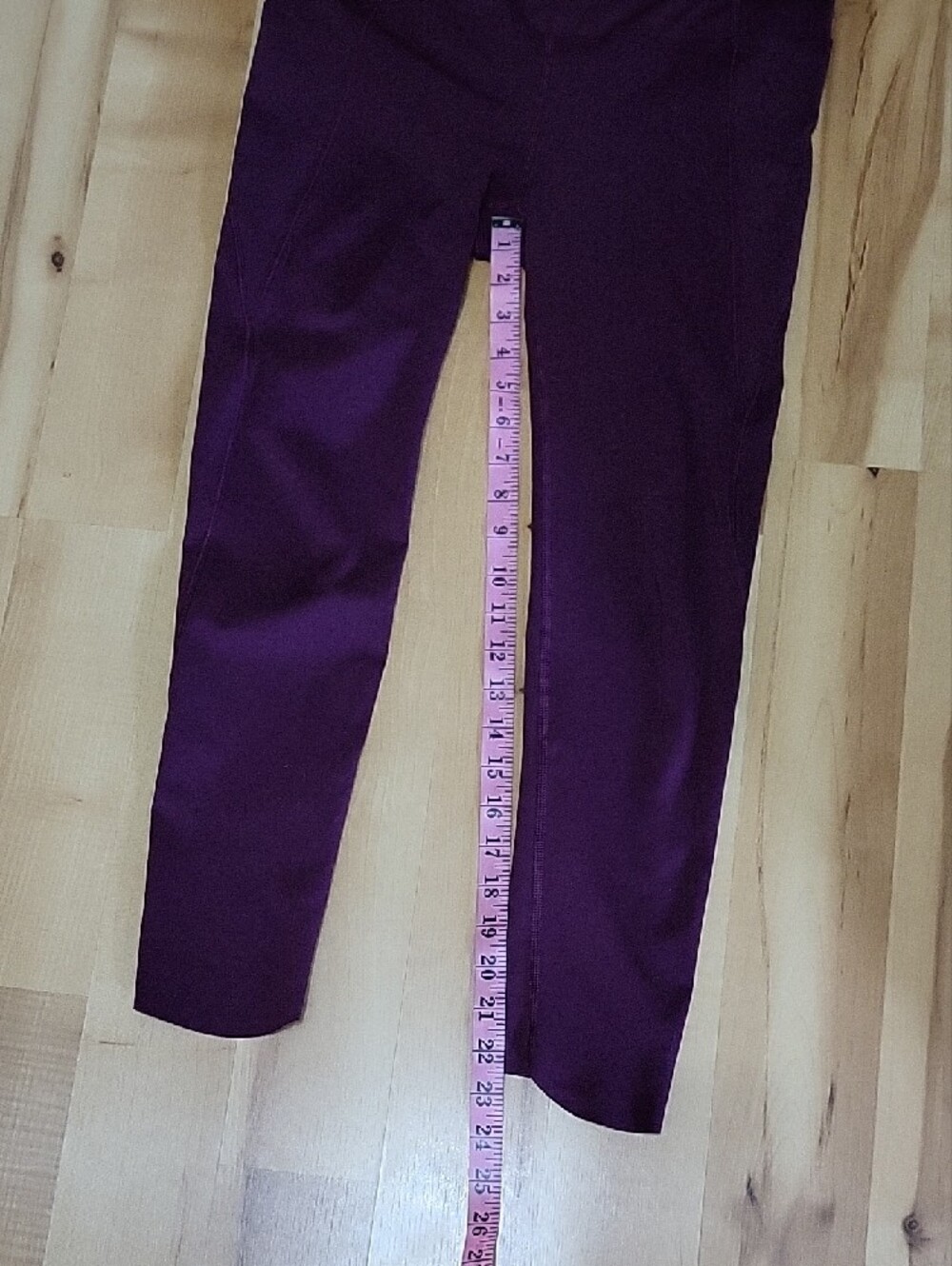 Athleta Salutation Stash Deep Plum High Rise 7/8 Leggings Small - Picture 14 of 15